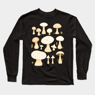 Mushroom Pattern Long Sleeve T-Shirt